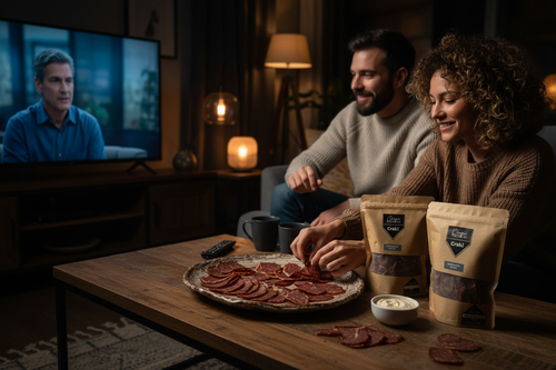 Pareja Noche Craki en Plato Rústico